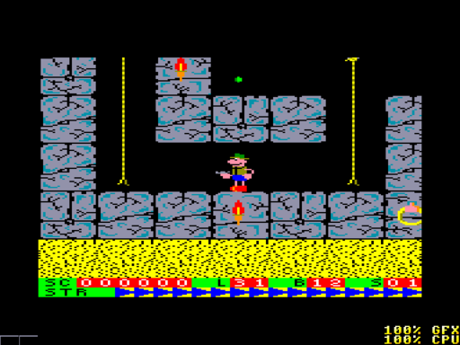 Roland On The Ropes screenshot 3 for Amstrad CPC